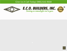 Tablet Screenshot of ecobuildersinc.com
